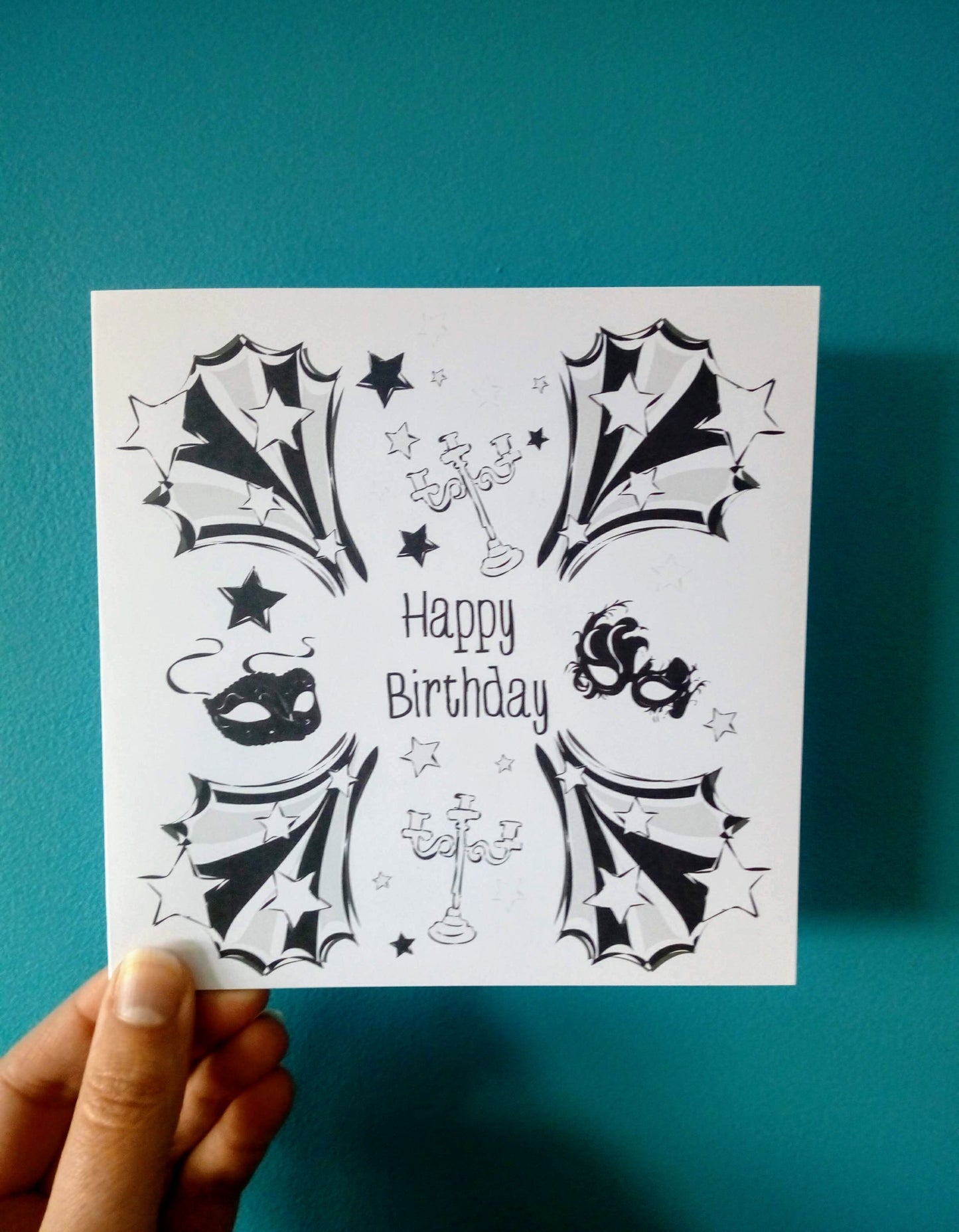 Masked Ball Happy Birthday Card image 0