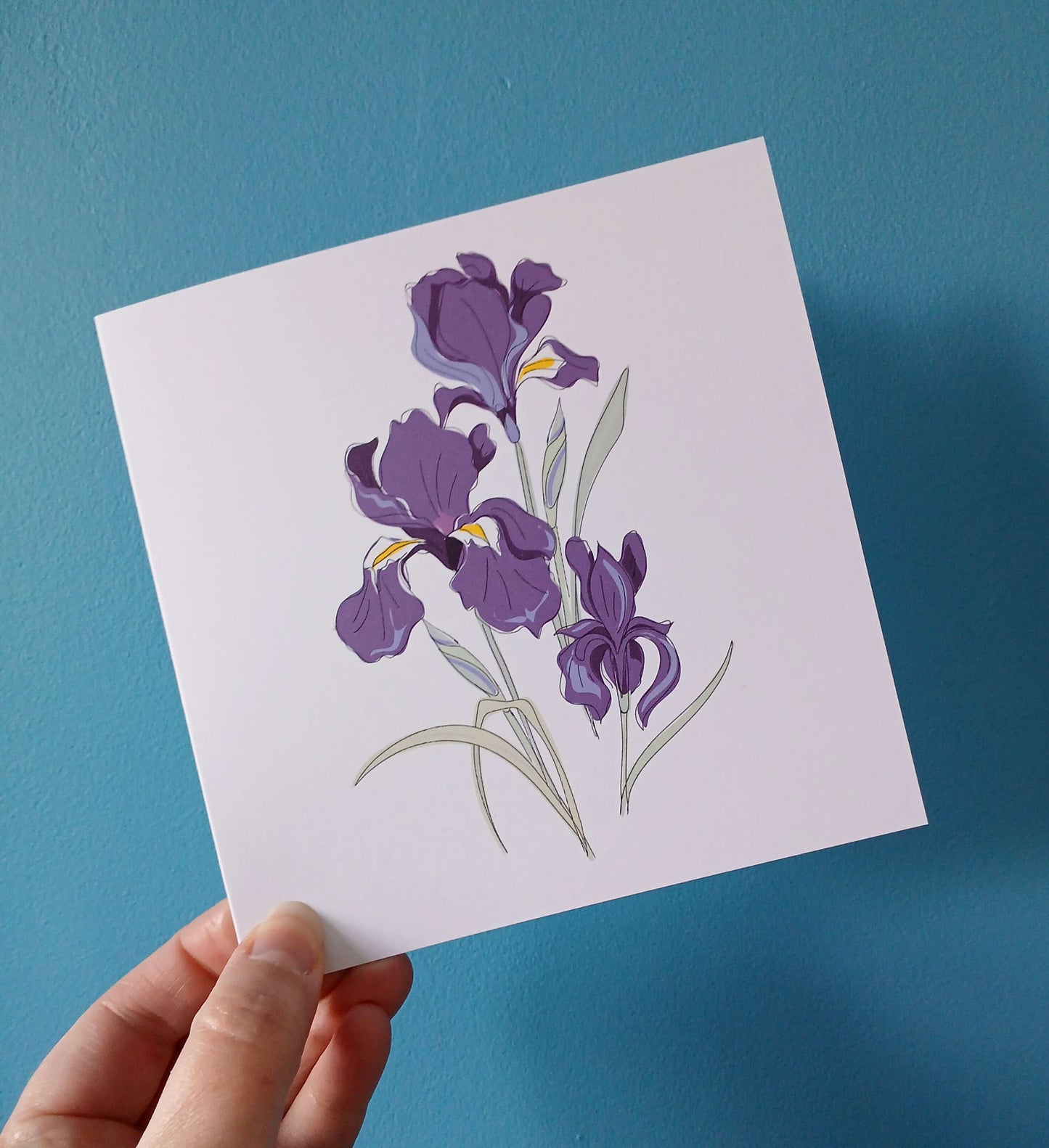 Iris Flower Print & Card image 2