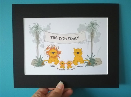 Lion Family Print image 0