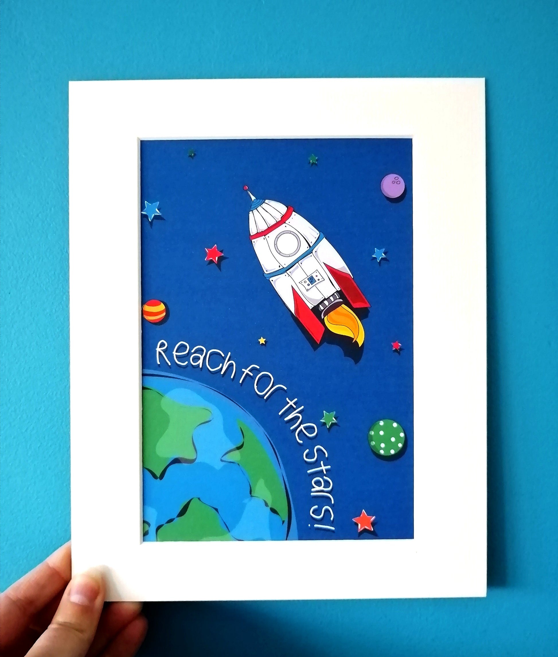 Reach for the Stars Space Print image 0
