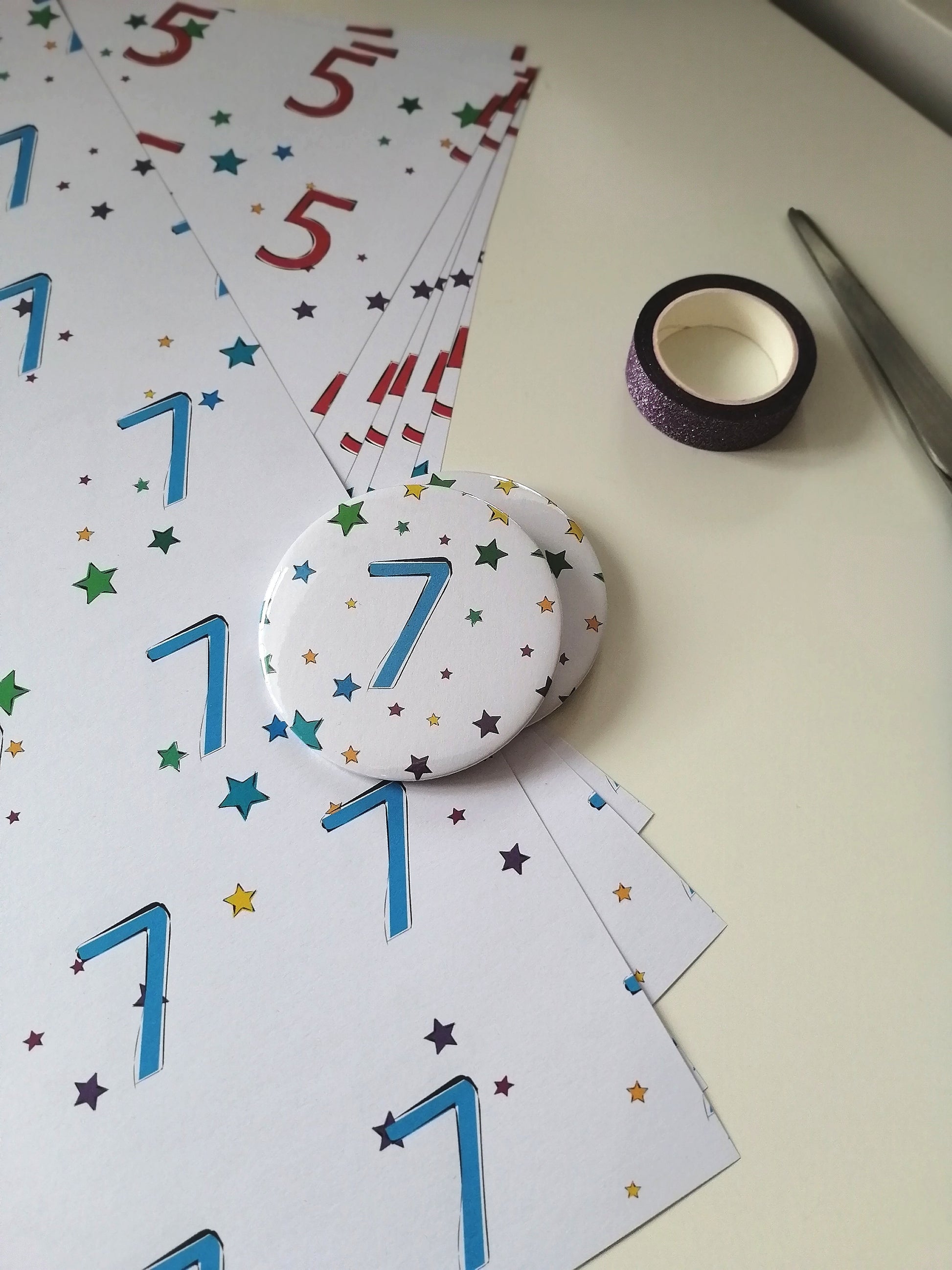 Birthday Age Gift Wrap image 1