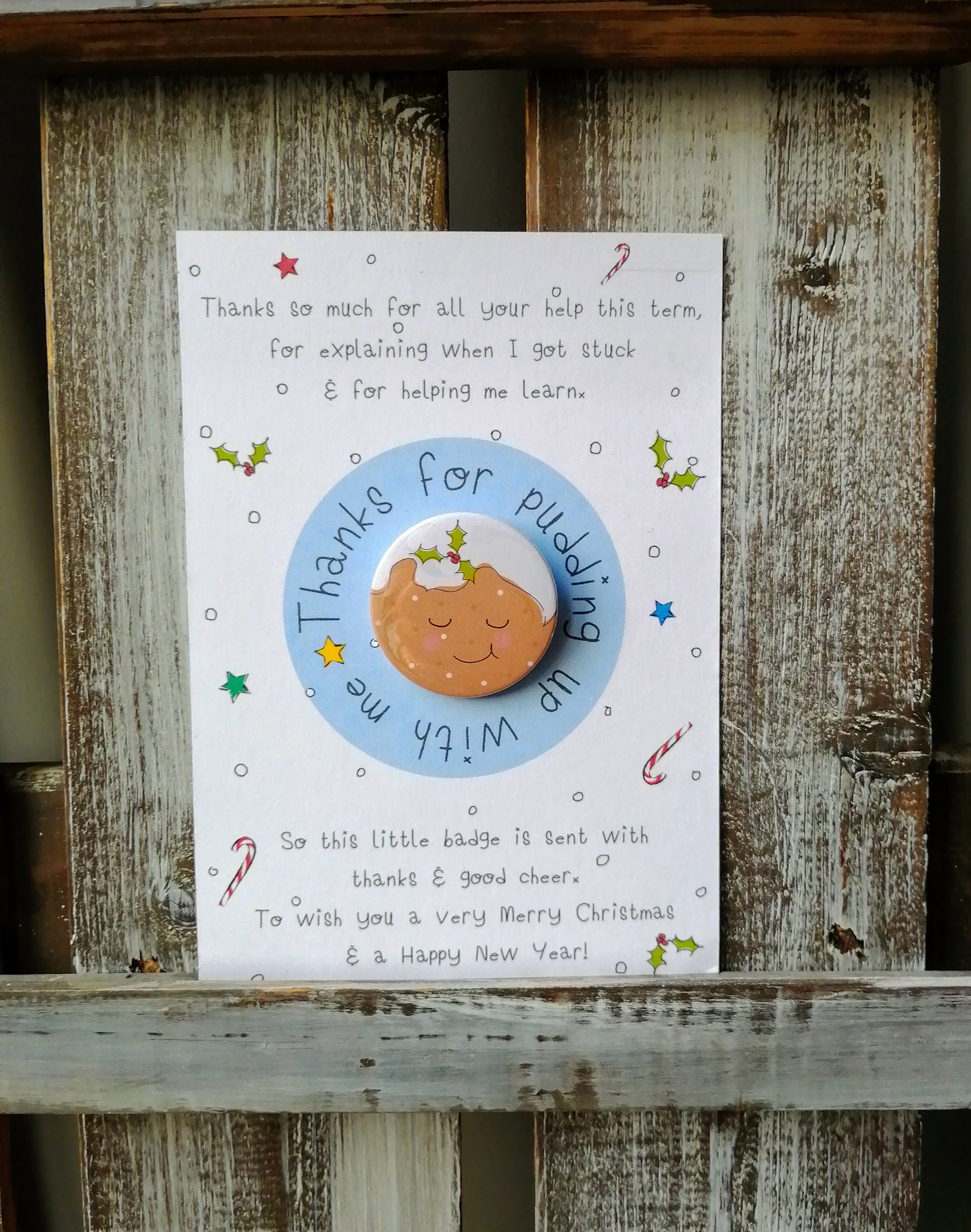 Teacher Christmas Thank you Badge Set image 0