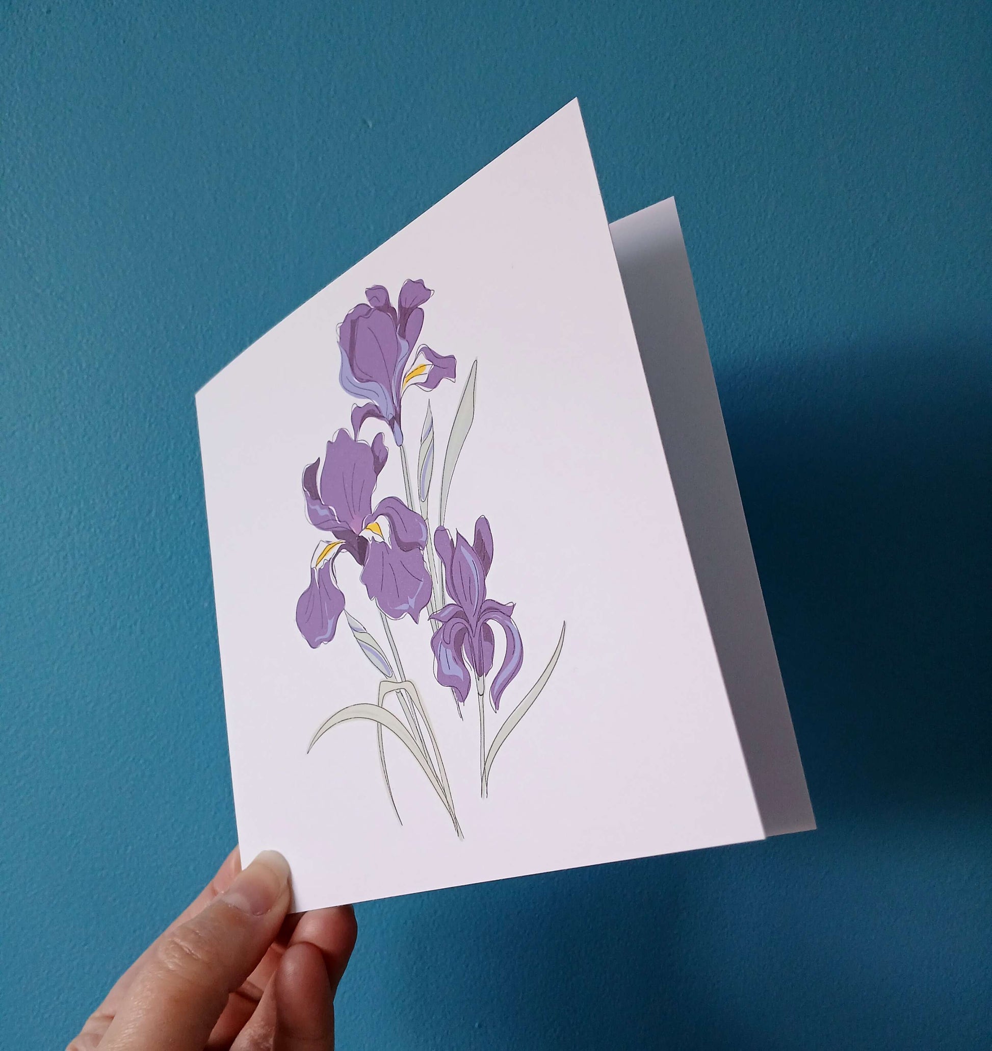 Iris Flower Print & Card image 4