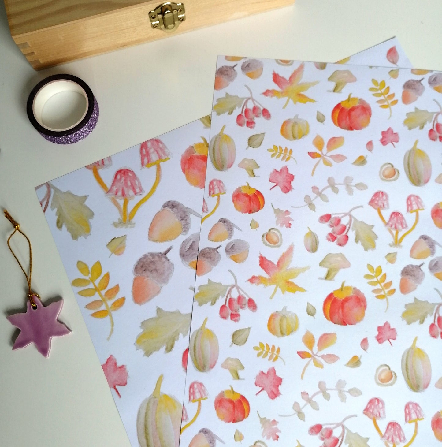 Autumn Gift Wrap image 1