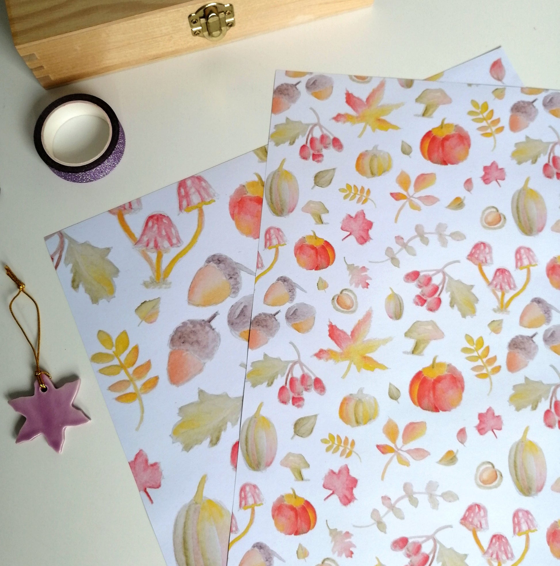 Autumn Gift Wrap image 1