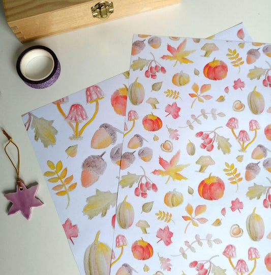 Autumn Gift Wrap image 1