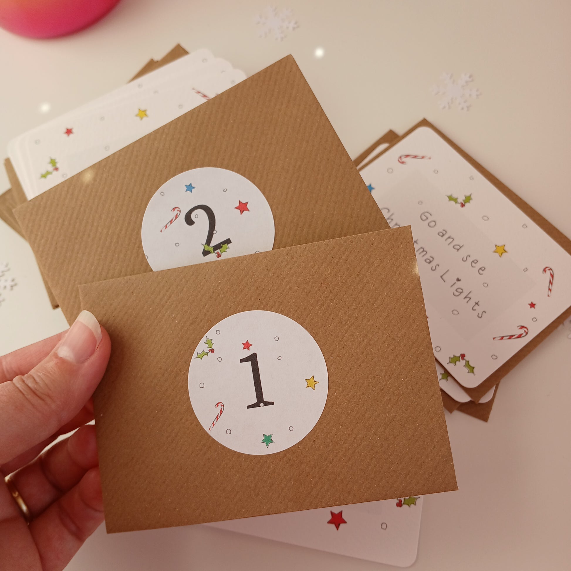 24 Christmas Advent Envelopes image 3