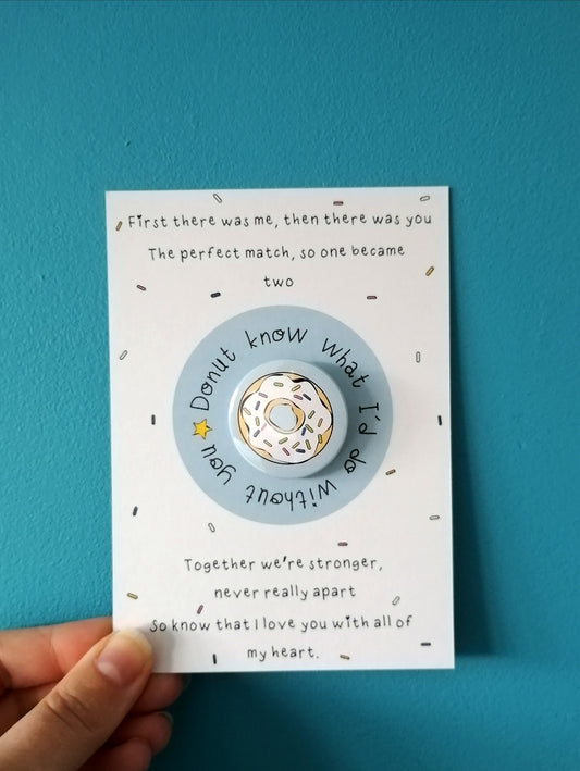 Perfect Match - Donut- Post Card & Badge image 1