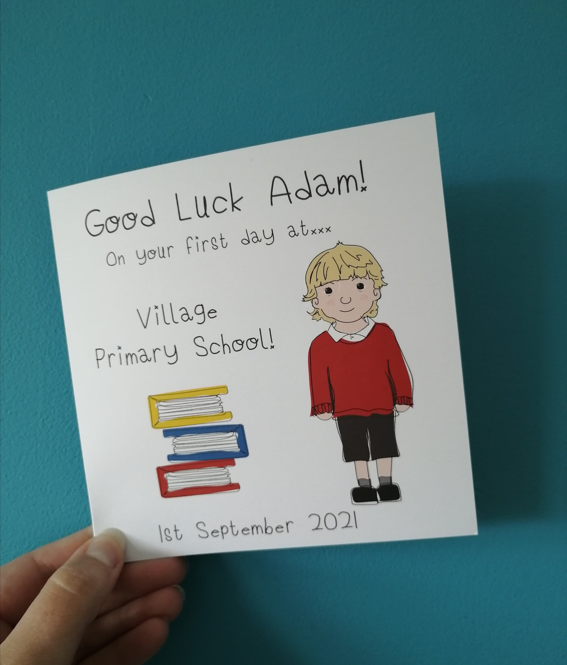 First Day at School Good Luck Card image 1