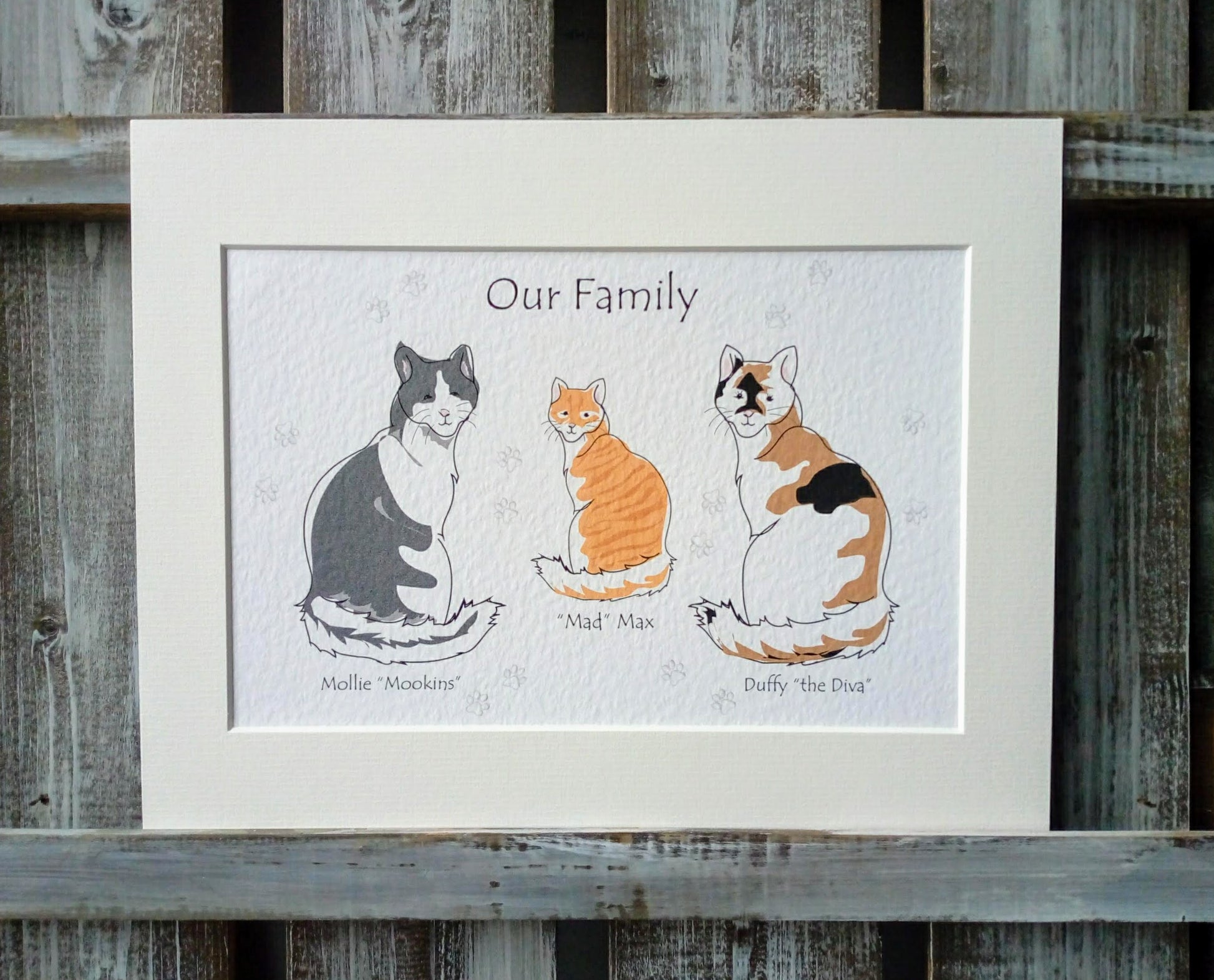 Cat Family Print image 0