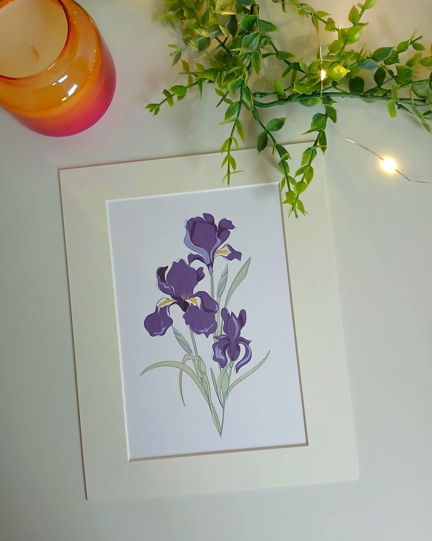 Iris Flower Print & Card image 0