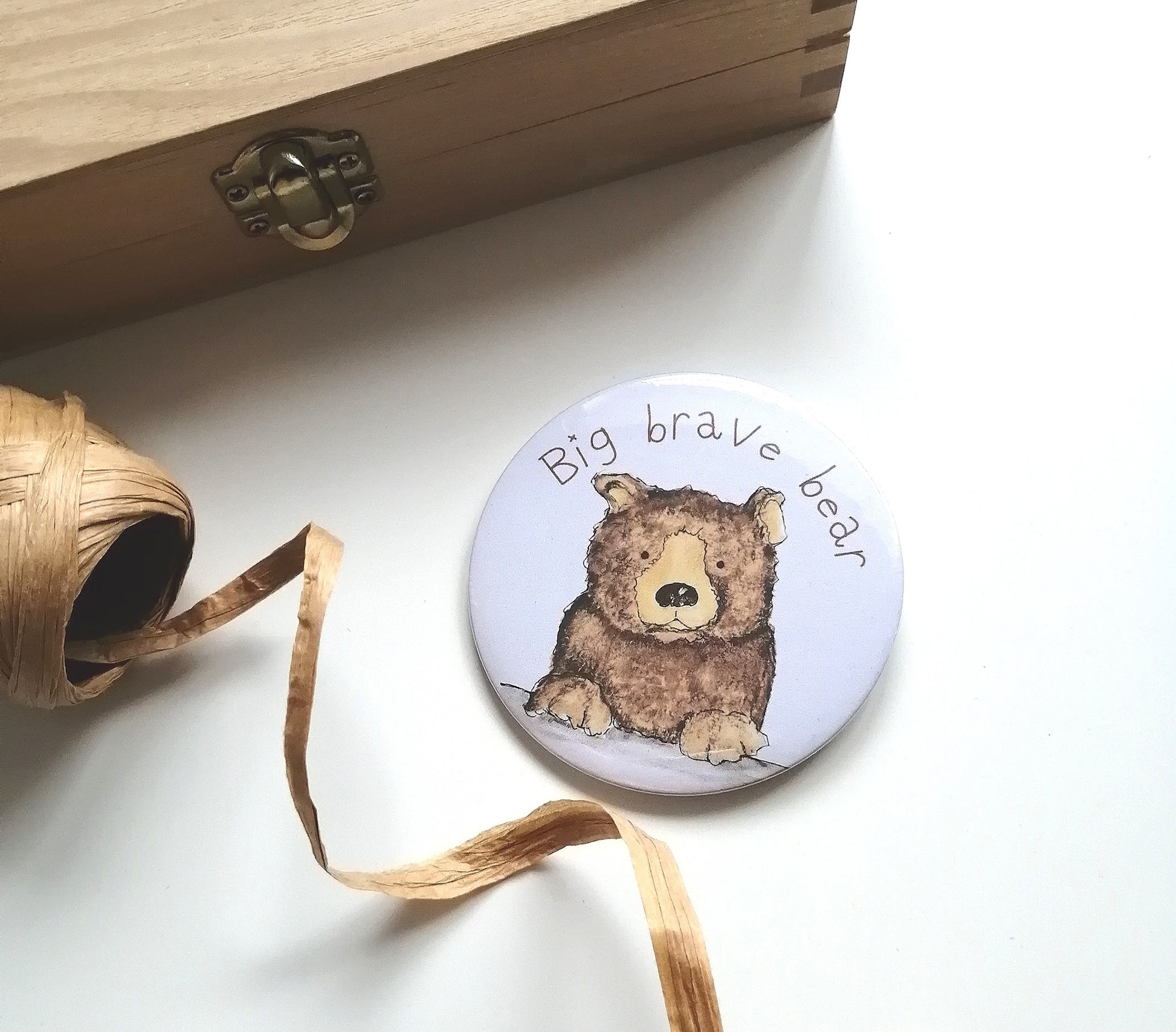 Big Brave Bear Badge image 0