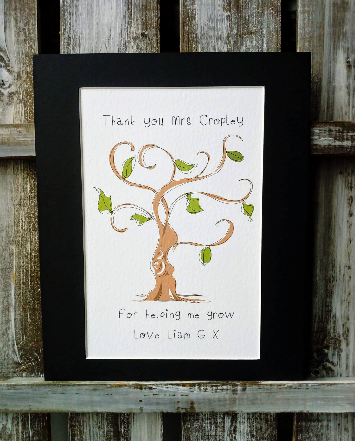 'Thank you for Helping me Grow' Tree Card or Print image 2