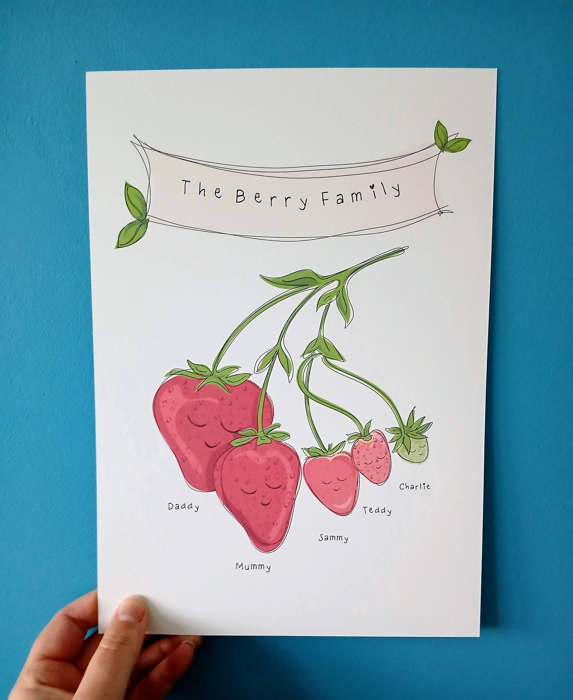 Strawberry Family Print image 2